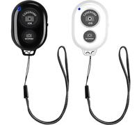 2 Pack Wireless Camera Remote Shutter,Selfie Clicker for Photos and Videos, Wireless Phone Camera Remote Control for iPhone/Android, Wrist Strap & battery Include