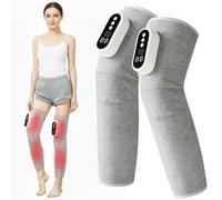 2 Pack Wireless Leg Massager with Heating & Air Compression - Calf Massager with 3 Modes & Intensities for Muscle Relief, Lymphatic Drainage, Adjustable Leg Massager Fits Various Leg Circumstances