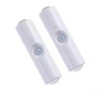 2 Pack Wireless Motion Sensor Light, Intelligent Human Body Induction Lamp with 110 Degree Detection, Tri-Color Dimming LED Wall Light, Magnetic Charging for Hallway Bedroom Stairs(White)