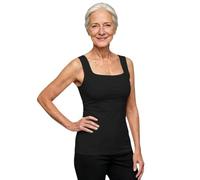 2 Pack Womens Rosyday Tank Top with Bra Built in Bra Vest Tops Seamless | Built In Bra Vest Tops Women Seamless Nylon Cami With Tummy Control Round Neck For Layering Rosyday Tank Top With Bra