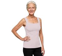 2 Pack Womens Rosyday Tank Top with Bra Built in Bra Vest Tops Seamless | Built In Bra Vest Tops Women Seamless Nylon Cami With Tummy Control Round Neck For Layering Rosyday Tank Top With Bra