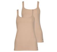 2 Pack Women's Sleeveless Vest Happyday by Lisca 063261S-XL Black, Skin or White