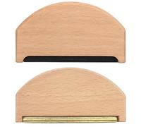 2-Pack Wooden Cashmere Comb & Wool Comb Set,Maslasee Beech Wood Manual Pilling Comb, Knit, Sweater Shaver and Lint Remover for Cashmere, Wool, Knitwear, Scarves - Portable Defuzzer