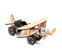 2 Pack Wooden Electric Glider Aircraft Assembly Kit Aerodynamic Physics Experiment STEM Handmade Invention Teaching Model For Students