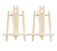 2 Pack Wooden Tabletop Art Display Easels, Small Painting Easel 30cm, Desktop Holder Stand for Displaying Canvas Paintings,Drawing, Weddings, Kids Arts & Crafts