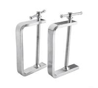 2 Pack Woodworking C-Clamp, 50-100mm Alloy Steel Heavy Duty G-Clamps with Wide Jaw Openings for Woodworking(0-100MM)
