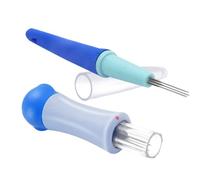 2 Pack Wool Felting Tools - Pen Style with 3 Needles & Punch Style with 7 Barbed Needles for DIY Patchwork & Handicraft