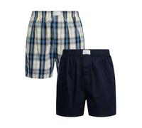2 Pack Woven Boxers Marine S