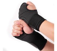 2 Pack Wrist Braces - Adjustable Wrist Compression Relieves Wrist Pain, Wrists Braces Relief Wrists Splint for Tendonitis & Carpal Tunnel - Sports, Gym, Weight Lifting - Right/Left Hand, Unisex(Black)