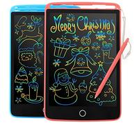 2 Pack Writing Tablet LCD for Kids 8.5 inch Colorful Doodle Board Scribbler Drawing Pad Reusable Erasable EWriter with Lock Screen Function, Learning Educational Toy Gift for 3+ Girls Boys Toddlers