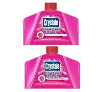 2 PACK x Crystale Dishwasher Cleaner 250ml - Pink Grapefruit & Pomegranate | Removes Grease & Limescale Build-Up | Deep Cleaning Formula | Freshens & Protects Dishwashers