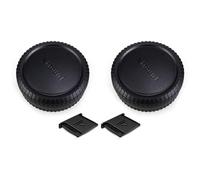 2-Pack X Mount Body Cap & Rear Lens Cover Kit for Fujifilm Cameras & Lenses | for Fuji Fujifilm X-T5 X-T4 X-T3 X-T2 X-S20 X-S10 X-T50 X-T30 X-T20 X-T200 X-M5 X-H1 X-H2 X-PRO3 PRO2 X-E5 X-E4 X-E3 & More