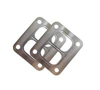 2 Pack YCHIMAN Divided T4 Turbo Turbocharger Inlet Twin Scroll Gasket Stainless Precision PTE Steel Turbine Garrett