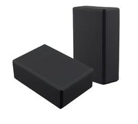2 Pack Yoga Blocks - Non-Slip EVA Foam Bricks for Pilates Fitness & Yoga Practice | High Density Lightweight Gym Blocks for Stretching Balance, Flexibility & Support (Pair of black, 23 x 15 x 7.5 cm)