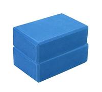 2 Pack Yoga Blocks - Non-Slip Foam Bricks for Pilates Fitness & Yoga Practice | High Density Lightweight Gym Blocks for Stretching Balance (Blue 2 pieces)