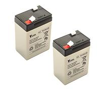 2 Pack Yuasa Yucel Y4-6 Lead Acid Battery 6 Volt 4amp NP4-6 For Ride On 24v Electric Scooter