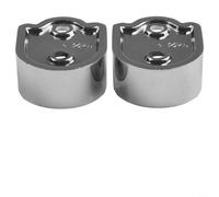 2-Pack Zinc Alloy Wardrobe Closet Support Bracket Wall-Mounted Clothes Rack Hardware for Home Rail Organization Hanging Round End Socket Rod Tube for Having(25MM)