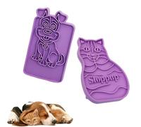 2 Pack Zoom Groom Cat Brush, Soft Rubber Grooming and Massage Brushes for Cats, Detangling and Removing Shed Fur, Purple Cat Grooming Brushes for Bath and Daily Use