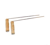 2 PackCopper Dowsing Rods 99.9% Pure Copper Divination Tools With Birch Wood Handles For Water Finding Utility Lines Paranormal Investigations Divining Rods With Bag 13.86 Inches