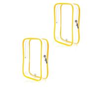 2 Packing Cubes Airline Approved Liquids Bag 1 Quart Clear Travel Bag Tsa One Quart Size Women Long Flight Must Haves for International Airport Airplane Travel Essentials Flying Overseas Yellow,