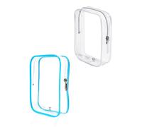 2 Packing Cubes Quart Size Travel Bag Tsa Approved Toiletry Bag Clear Blue Pouches for Liquids Carry On Europe Italy Mexico Long Flight Must Haves for International Travel Essentials for Women Men,