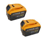 2 Packs 12000mAh Battery 18V DCB184/180/181/182/200/201/204 High-Capacity Li-ion Battery with LED Indicator for Outdoor Gardening,Indoor Power Tools