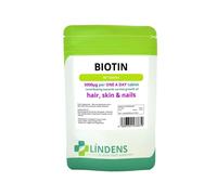 (2 Packs - 180 Tablets) Lindens Biotin Tablets 5000mcg X 90 Vitamin High Strength D-biotin Supplement