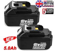 2 Packs 18V 5.0Ah Replacement for BL1850 Battery BL1860B BL1860 BL1850 BL1850B B