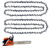 2 Packs 20 Inch Replacement Chainsaw Chains 3/8" Pitch .050" Gauge 72 E Drive Links Fits Husqvarna 455 Rancher, 460 Rancher, Stihl MS391 MS311 33RS-72, Poulan PR5020 - E72