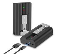 2 Packs 3.65V V4 Quick Release Rechargeable Battery Pack- 6500mAh Longest Lasting, 2026 Upgraded Battery Cell+IC Chip for Ring Video Doorbell 2/3/3+/4, Stick Up Cam(2/3rd Gen) Spotlight Peephole Cam