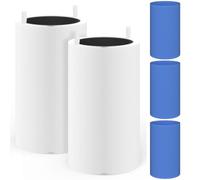 2 Packs 411 Replacement Filter Compatible with Blueair Blue Pure 411, 411+, 411 Auto & Mini Air Purifi-er with 3pcs Outer Cloth Pre-Filter Cover