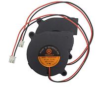 2 Packs 50x50x15mm 5015 DC Brushless Blower Cooling Dual Ball Bearing Fan for 3D Printer and Other Small Appliances Series Repair Replacement,2Pin 6000rpm,UL (24V Dual Ball Bearing)