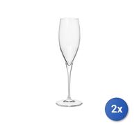 2 Packs 6 Glasses In Premium Glass 3 Champagne 25 Transparent Bormioli