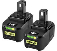 2 Packs 8.0Ah 18Volt Replacement Battery for Ryobi 18V Battery Compatible with Ryobi Batteries 18V RB18L50 RB18L40 RB18L25 RB18L15 RB18L13 P102 P103 P104 P105 P106 P107 P109