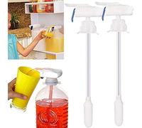 2 Packs Automatic Drink Dispenser Milk for Fridge Gallon Hands- Anti-Spill Fits Most Bottles Jugs Easy Elderly Suitable Home Kitchens Must Have Household Tool