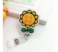 2 Packs Badge Reel Retractable ID Badge Holder with Belt Clip Fashion Cute Door Pass Holder Key Chain Retractable Lanyard for Girls Nurse Teacher Student-L Style