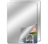2 Packs Bathroom Wall Mirror, Self Adhesive for Bedroom, Small Acrylic Tiles, Wardrobe, Plastic Sheet, Unbreakable, 40X30CM