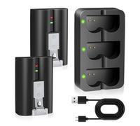 2 Packs Batteries for Ring(3.65V 6040mAh) and Charging Station, Quick Release Rechargeable V4 Battery Compatible with Ring-Video Doorbell 2(2024 release)/3/4/3 Plus,Stick Up Cam,Spotlight Cam