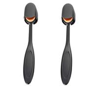 2 Packs Blending Brushes Ink Blending Brushes Background Brush Set Tool Crafter Paper Background Brush for Makeup or Drawing Brown
