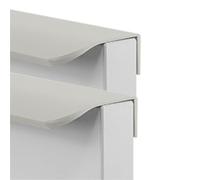 2 Packs Cabinet Invisible Concealed Kitchen Cupboard Handles,Hidden Drawer Pulls,Finger Edge Pull Aluminum Alloy Furniture Profile circular arc Door Knob for Wardrobe,Bathroom (1200mm,Grey)