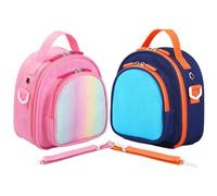 2 Packs Carrying Case for Yoto Mini, Portable Travel Storage Bag with Adjustable Shoulder Strap - Holds Up to 30 Yoto Cards, Compatible with Yoto Mini Player & Headphones (Bag Only)