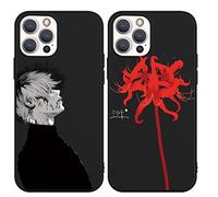 [2 Packs] Case for iPhone 14 Pro Cover, Anime Tokyo Ghoul Manga Silicone Soft TPU Shockproof Protection Case Compatible with Apple iPhone 14 Pro, A3