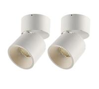 2 Packs Ceiling Spotlights Adjustable Spot Lighting Fixture LED Downlight 90° Rotation Ceiling Spotlights Aluminum Wall Swivel Lamp for Living Room Gallery Artwork Lights