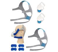 2 Packs CPAP F20 Replacement Headgear Compatible with F20 Full-face Mask, CPAP Accessories Supplies Include 4 Magnetic Clips+2 Packs Headgear Hanger (Large)