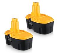 2 PACKS DC9096 4.8Ah Ni-MH Replacement for 18V Battery Compatible With Battery 18V DC9098 DW9096 DC9095 DC9099 DW9095 DW9098 DW9099 DE9039 DE9095