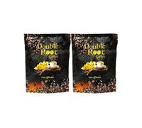 2 Packs Double Root 100% Arabica Coffee Roasted Cafe Energy Support,(6 Pouches/Pack)