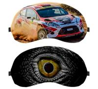 2 Packs Dragon's Eye Sleep Mask, Completely Block Out Light Eye Mask for Side Sleeper, Zero Eye Pressure Night Blindfold, Adjustable Eye Shade Cover