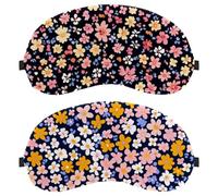 2 Packs Eye Mask for Side Sleeper, Sleeping Mask, Little Flower Pattern Sleep Eye Mask, Soft Eye Shade Cover for Travel, Nap, Plane, Light Blocking
