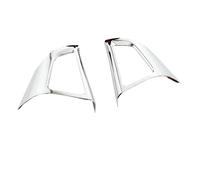2 Packs For Chevrolet For Cruze Sedan Hatchback 2009-2015 Car Chrome Steering Wheel Cover Trim Sticker Accessories Universal Interior Accessories(Bright double hole)