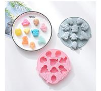 2 Packs Halloween Theme Silicone Moulds Pumpkin Ghost Fondant Cake Mold Candy Gummy Chocolate Molds for Cake Topper Decorating DIY Tools for Polymer Clay Resin Wax Soap Jelly (Ghost)